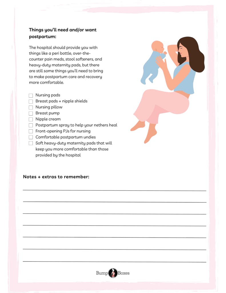 Ultimate Pregnancy Hospital Bag Checklist (Free Printable)