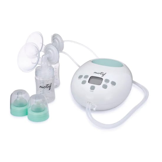 NEW! Motif Duo Double Electric Breast Pump Pumping Bra ON the Go w Storage  Bags